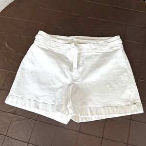 Tommy Hilfiger Ivory Demin Tie Front shorts size 16